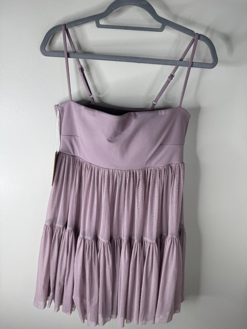 Popflex Pirouette Babydoll Dress Stretch in Dusty Mauve Size L NWT - Picture 4 of 5